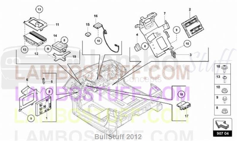 2014 Lamborghini AVENTADOR LP720-4 ROADSTER 50th CANADA ELECTRICAL SYSTEM (907.04.00)